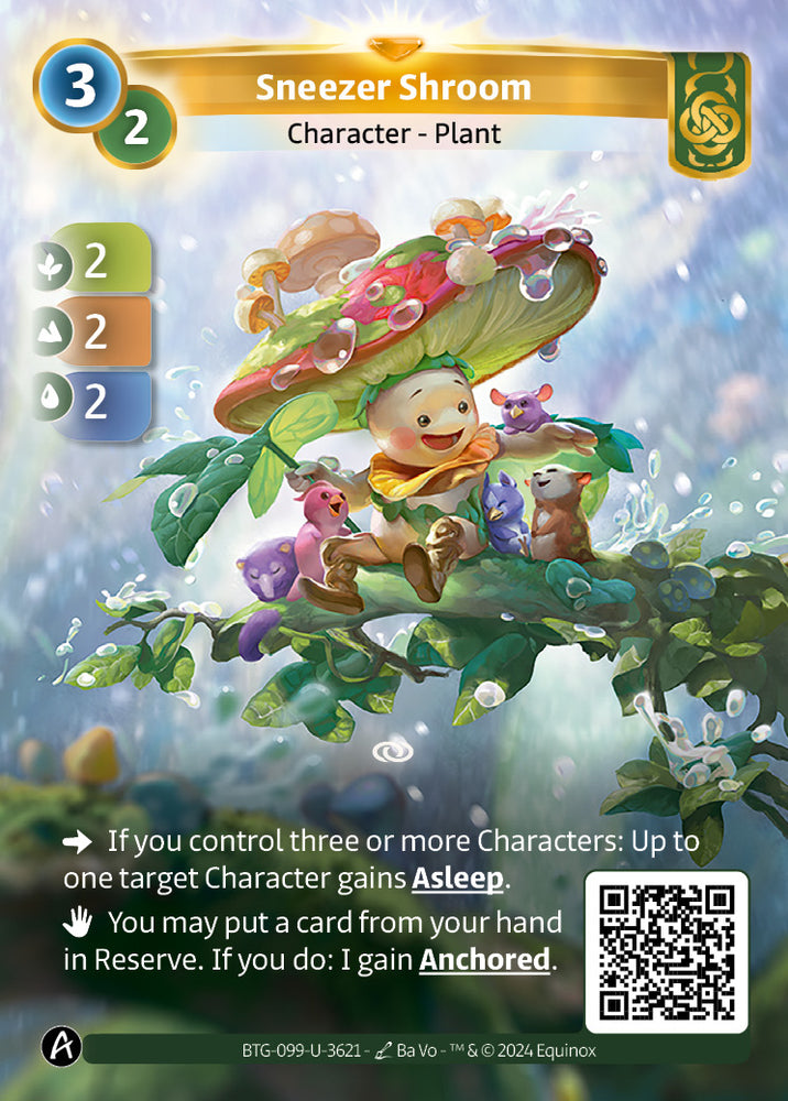 Sneezer Shroom (BTG-099-U-3621) (PHYSICAL) (KS ALT ART) (UNIQUE) (FOIL)