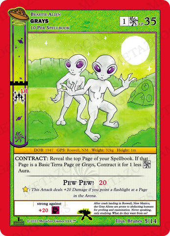 Grays [Cryptid Nation: UFO First Edition Tribal Theme Decks]