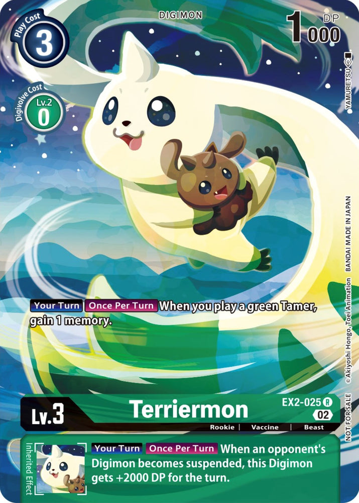 Terriermon [EX2-025] (Digimon Illustration Competition Promotion Pack) [Digital Hazard Promos]