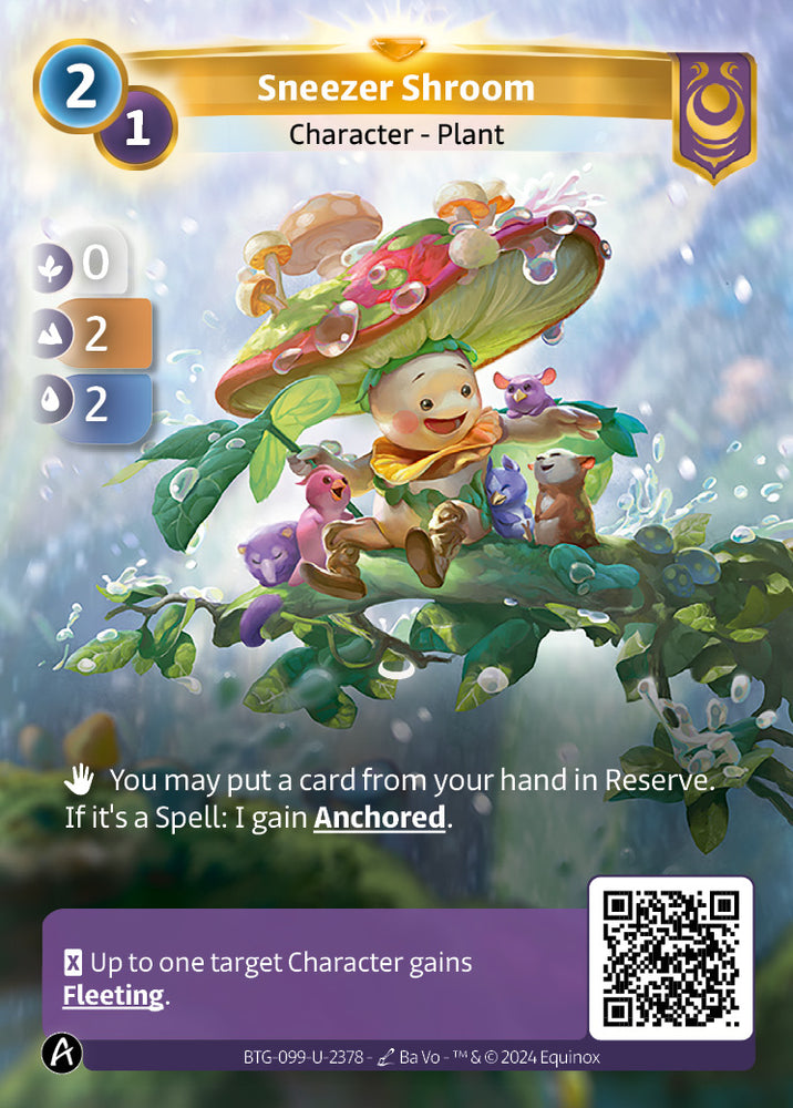 Sneezer Shroom (BTG-099-U-2378) (DIGITAL) (KS ALT ART) (UNIQUE) (FOIL)