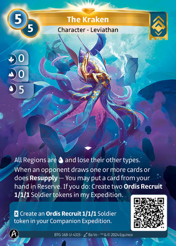 The Kraken (BTG-168-U-4315) (DIGITAL) (KS ALT ART) (UNIQUE) (FOIL)