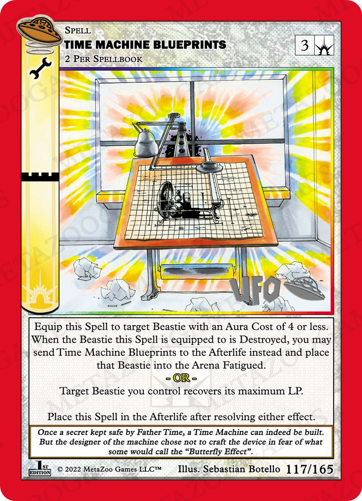 Time Machine Blueprints [Cryptid Nation: UFO First Edition Spoiler Pack]