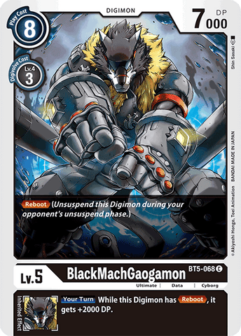 BlackMachGaogamon [BT5-068] [Battle of Omni]