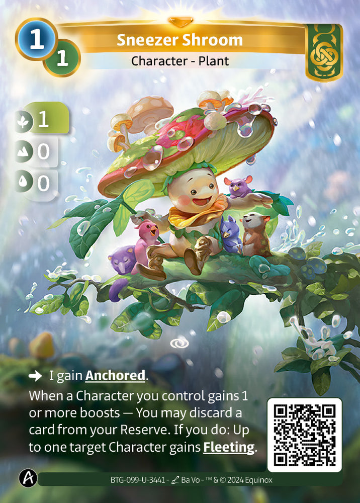 Sneezer Shroom (BTG-099-U-3441) (DIGITAL) (KS ALT ART) (UNIQUE) (FOIL)