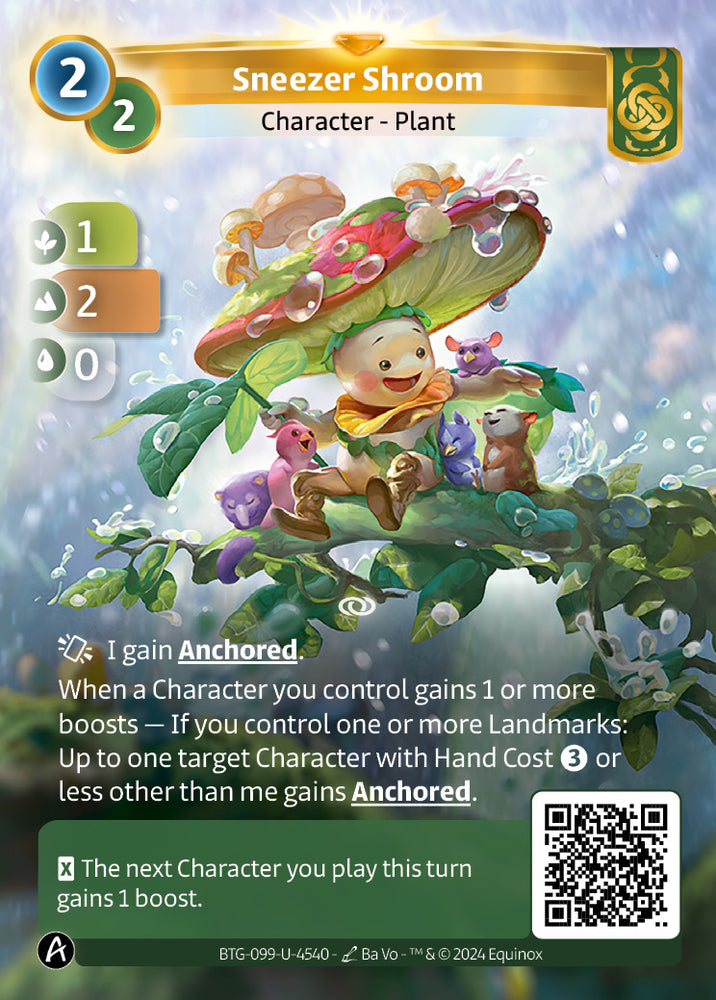 Sneezer Shroom (BTG-099-U-4540) (PHYSICAL) (KS ALT ART) (UNIQUE) (FOIL)