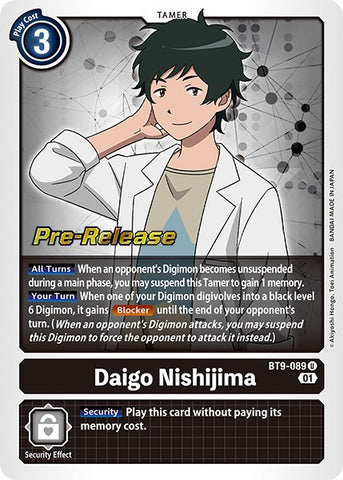 Daigo Nishijima [BT9-089] [X Record Pre-Release Promos]