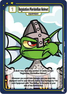 Regulation Meridellian Helmet [Meridell Starter Deck]