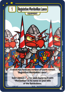 Regulation Meridellian Lance [Meridell Starter Deck]