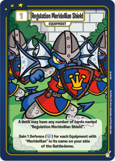 Regulation Meridellian Shield [Meridell Starter Deck]