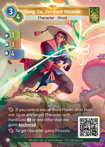 Yong-Su, Verdant Weaver (BTG-106-U-724) (PHYSICAL) (UNIQUE)