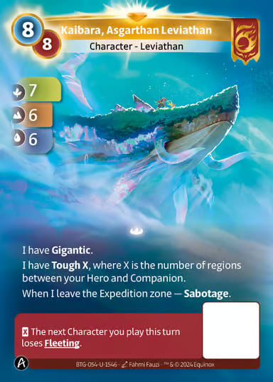 Kaibara, Asgarthan Leviathan (BTG-054-U-1546) (PHYSICAL) (UNIQUE)