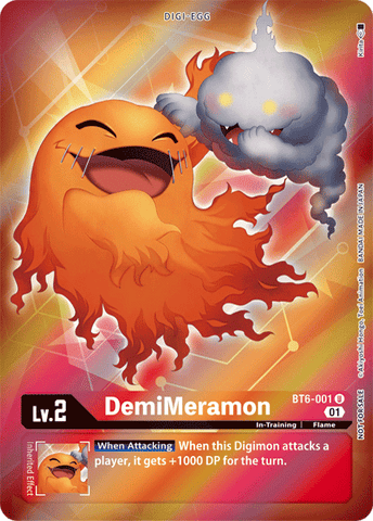 DemiMeramon [BT6-001] (Alternative Art - Box Topper) [Double Diamond]