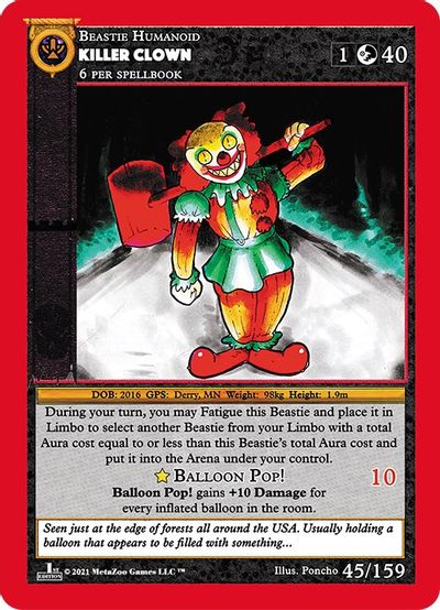 Killer Clown [Cryptid Nation: First Edition]