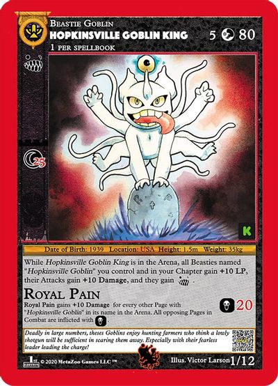 Hopkinsville Goblin King (Kickstarter Edition) [Hopkinsville Goblin King Starter Deck]