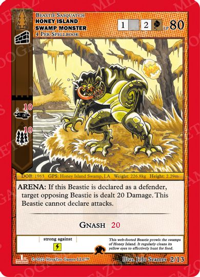 Honey Island Swamp Monster [Cryptid Nation: Wilderness First Edition Release Event Deck]