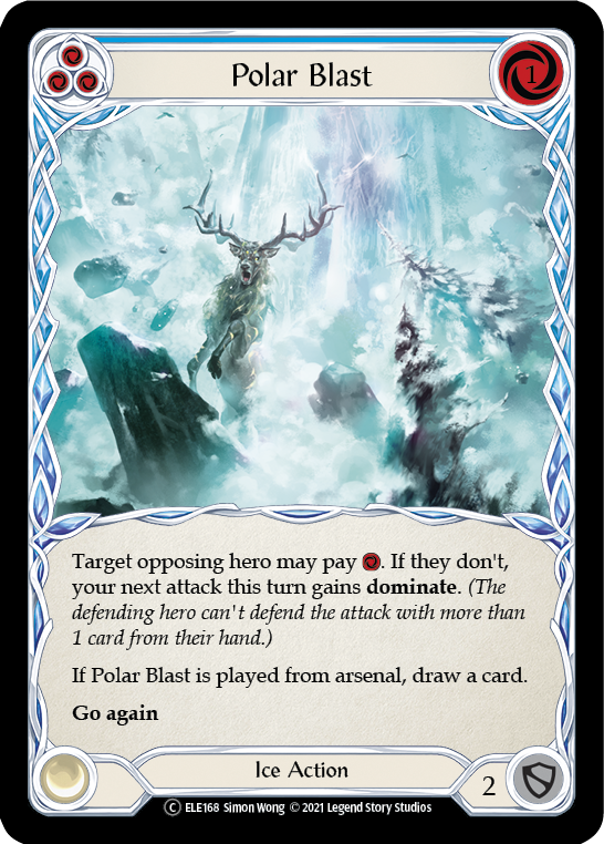 Polar Blast (Blue) [U-ELE168] (Tales of Aria Unlimited)  Unlimited Rainbow Foil