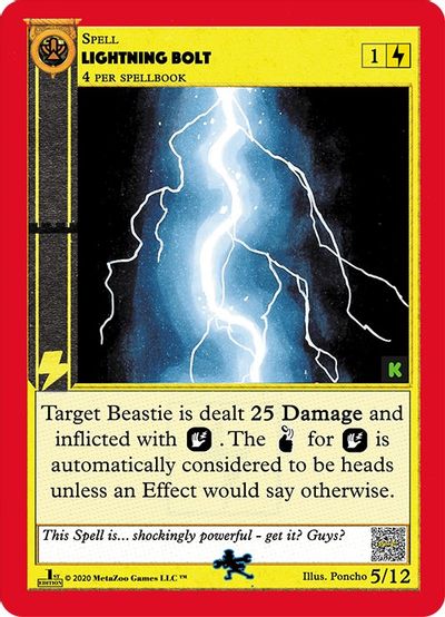 Lightning Bolt (Kickstarter Edition) [Dingbelle Ring Leader Starter Deck]