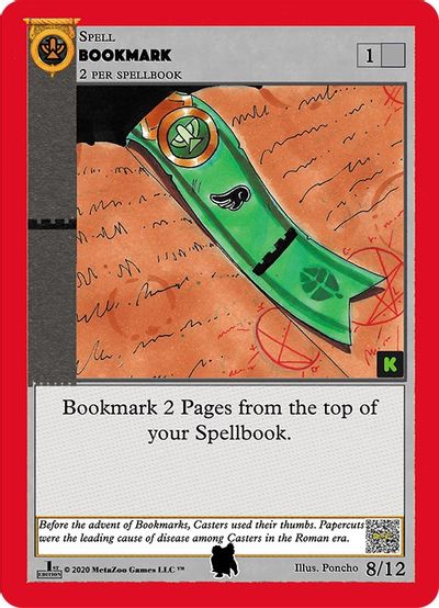 Bookmark (Kickstarter Edition) [Alpha Iceman Starter Deck]