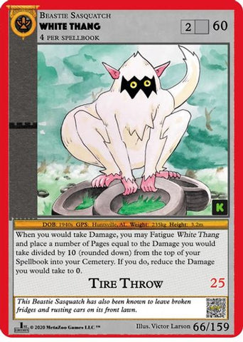 White Thang [Cryptid Nation: Kickstarter Edition]