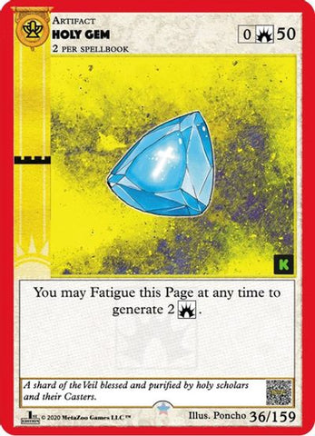 Holy Gem [Cryptid Nation: Kickstarter Edition]