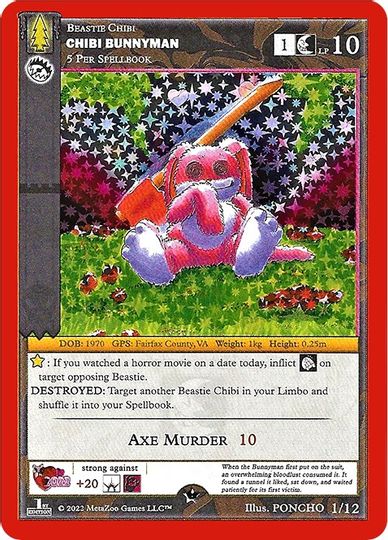 Chibi Bunnyman [Cryptid Nation: Wilderness Chibi Valentine's Day Mini Set]