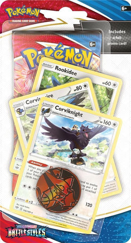 Sword & Shield: Battle Styles - Single Pack Blister (Corviknight Corvisquire, Rookidee)