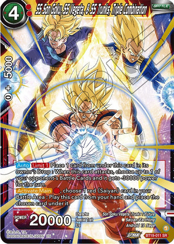 SS Son Goku, SS Vegeta, & SS Trunks, Triple Combination (BT19-011) [Fighter's Ambition]