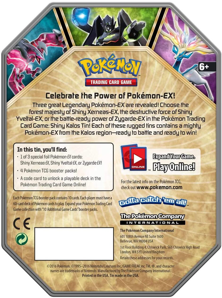 XY: Fates Collide - Shiny Kalos Tin (Xerneas-EX)