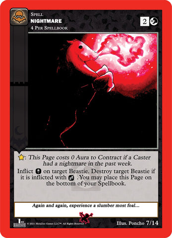 Nightmare (Moca Vampire) [Cryptid Nation: Nightfall First Edition Release Event Deck]