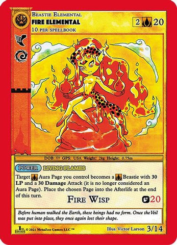 Fire Elemental [Cryptid Nation: First Edition Gaasyendietha Deck]