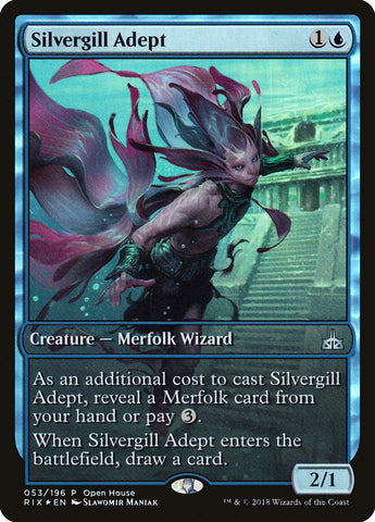 Silvergill Adept (Open House) (Extended Art) [Rivals of Ixalan Promos]