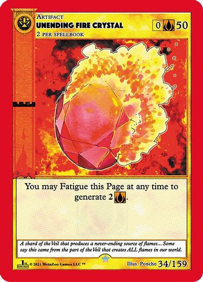 Unending Fire Crystal [Cryptid Nation: First Edition]