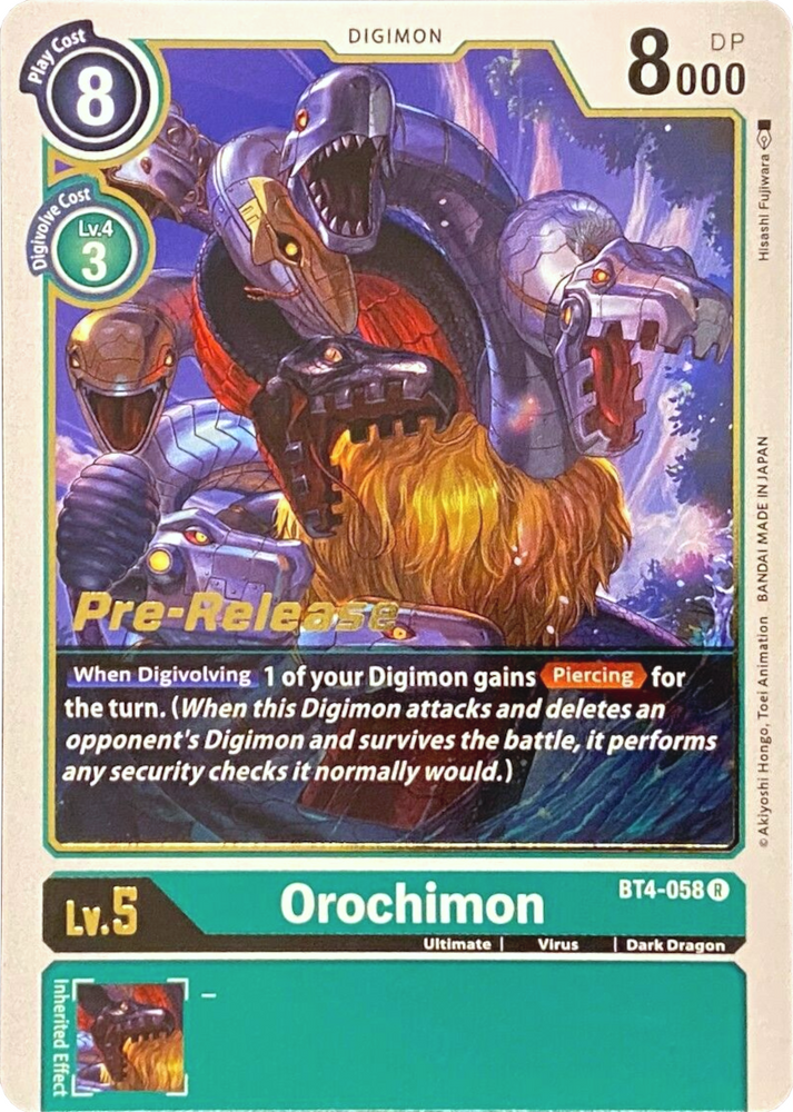 Orochimon [BT4-058] [Great Legend Pre-Release Promos]