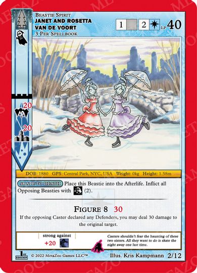 Janet and Rosetta Van de Voort [Cryptid Nation: Wilderness First Edition Release Event Deck]