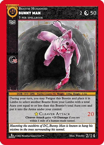 Bunny Man [Cryptid Nation: First Edition Manchac Swamp Priestess Deck]