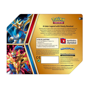 Sword & Shield: Rebel Clash - Legends of Galar Collector's Tin (Zacian V)