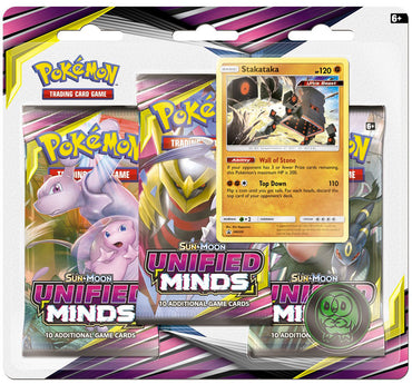 Sun & Moon: Unified Minds - 3-Pack Blister (Stakataka)