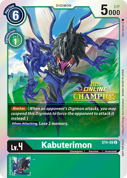 Kabuterimon [ST4-08] (Online Champion) [Starter Deck: Giga Green Promos]