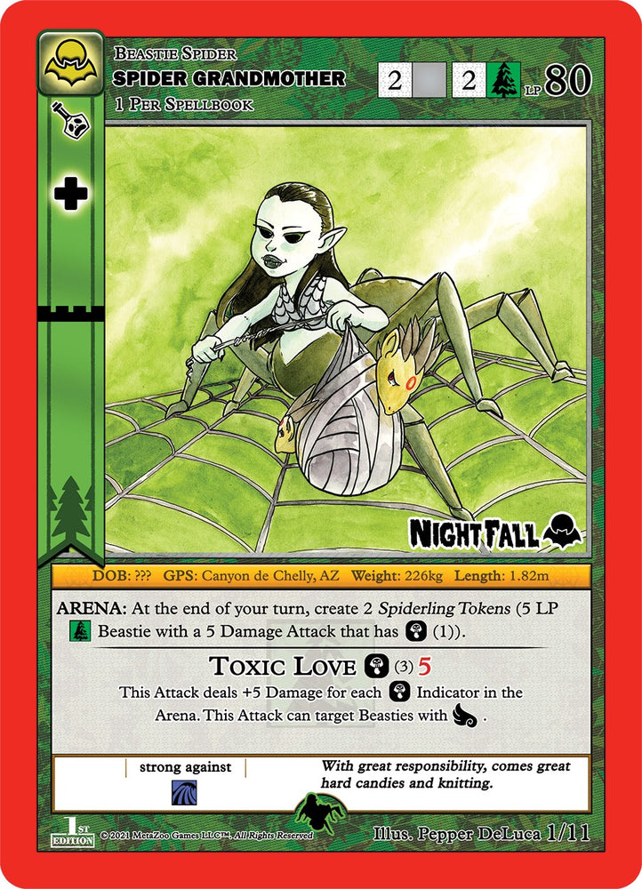Spider Grandmother (Spider Grandmother) [Cryptid Nation: Nightfall First Edition Release Event Deck]