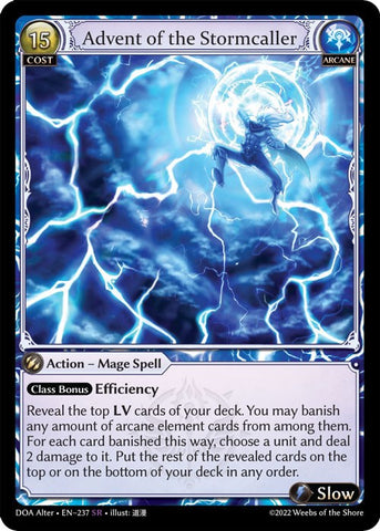 Advent of the Stormcaller (237) [Dawn of Ashes: Alter Edition]