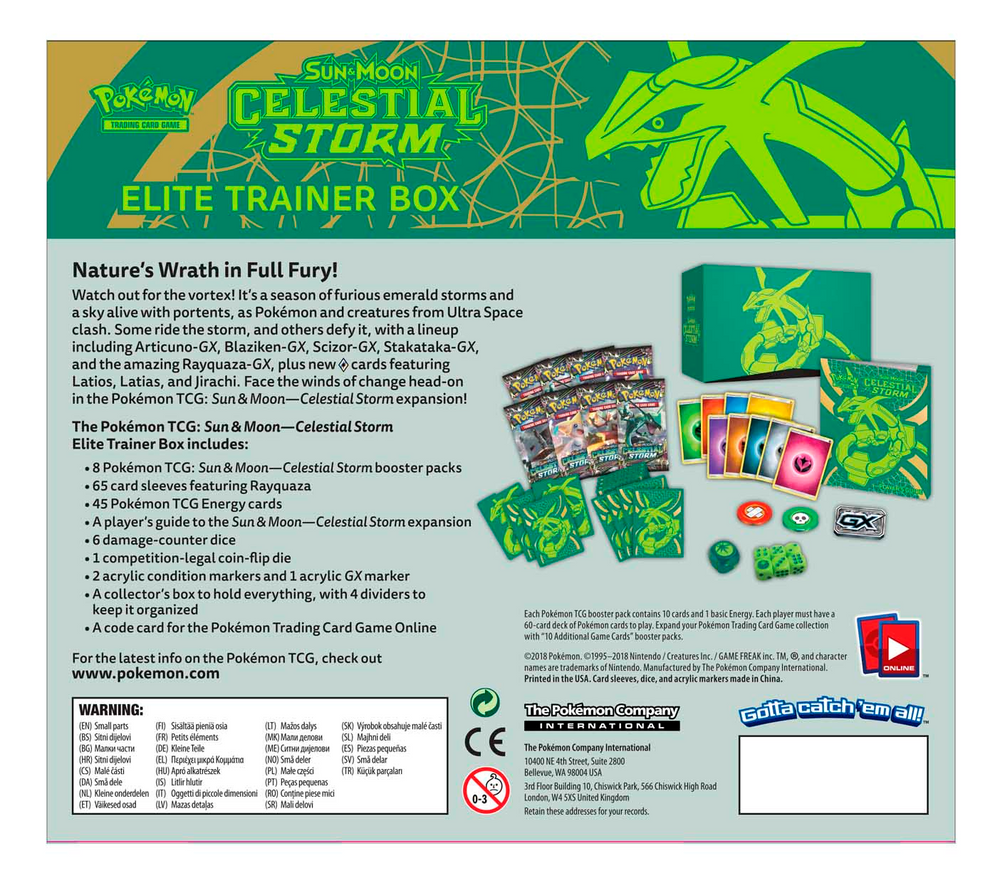 Sun & Moon: Celestial Storm - Elite Trainer Box