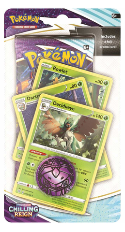 Sword & Shield: Chilling Reign - Single Pack Blister (Decidueye, Dartrix, Rowlet)