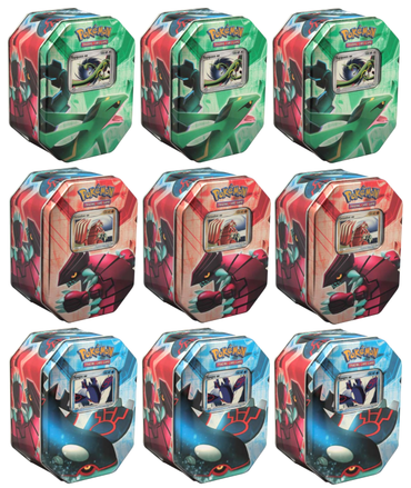 EX - Collector's Tin Display (Kyogre EX, Groudon EX & Rayquaza EX)