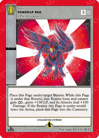 Powerup Red (Light) [Cryptid Nation: Wilderness First Edition Theme Deck]