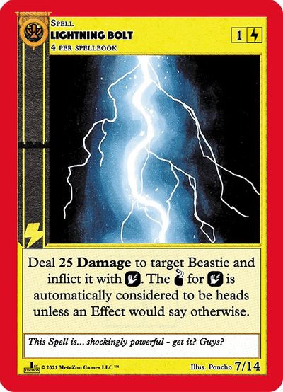 Lightning Bolt [Cryptid Nation: First Edition Gaasyendietha Deck]