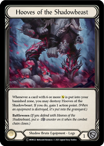 Hooves of the Shadowbeast [U-MON122-RF] (Monarch Unlimited)  Unlimited Rainbow Foil