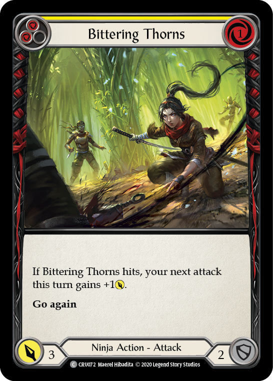 Bittering Thorns [CRU072] (Crucible of War)  1st Edition Normal