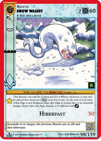 Snow Wasset [Cryptid Nation: Kickstarter Edition]