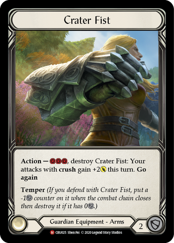 Crater Fist [CRU025] (Crucible of War)  1st Edition Cold Foil