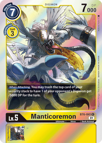 Manticoremon [BT6-041] [Double Diamond]